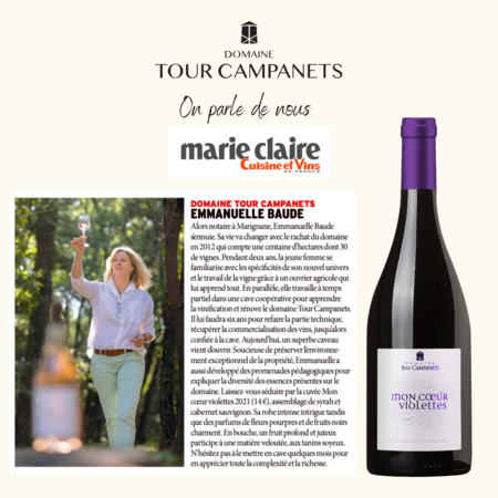 Article Cuisine et Vins de France - Juillet/Août 2023 - Béatrice Delamotte