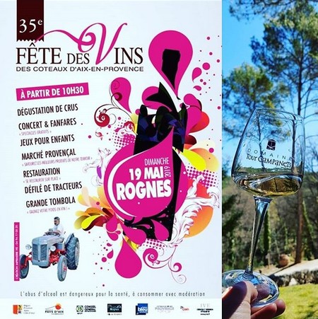 Retrouvez-nous à la fête des vins de Rognes le 19 mai 2019