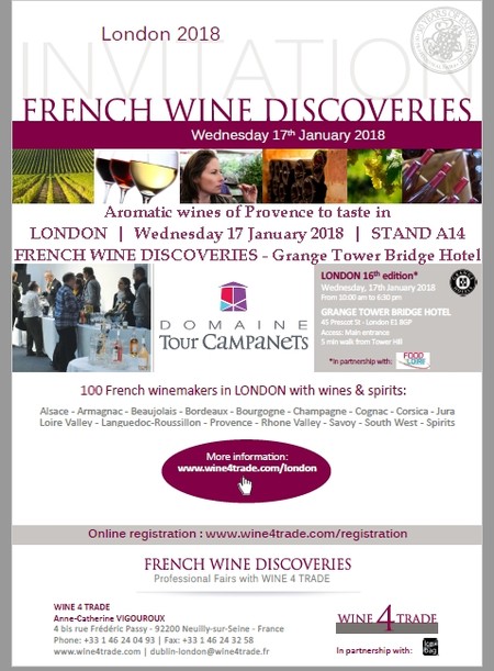 SALON PROFESSIONNEL A LONDRES FRENCH WINE DISCOVERIES 2018