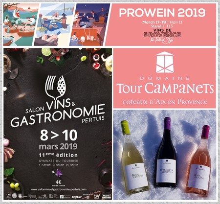 SALONS MARS 2019 : Salon des Vins et de la Gastronomie de PERTUIS + PROWEIN
